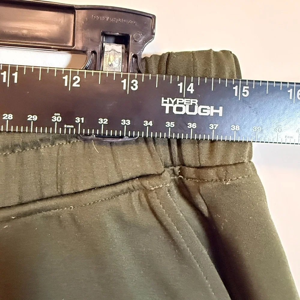 Lou & Grey Olive Green Jogger Pants Womens Large Drawstring Waist Pockets Lounge